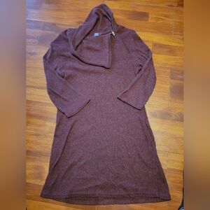 No Boundaries Maroon Sweater Dress. Maroon zipper Neck. Size XXL.